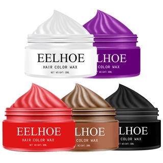 Eelhoe 30ml desechable tinte para el cabello DIY barro/molde Color de cabello cera tinte para el cabello temporal desechable cabello fácil lavado (5)