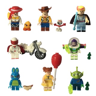 Bloque de construcción Toy Story 4 Buzz Lightyear Woody Bricks juguetes Mini figura