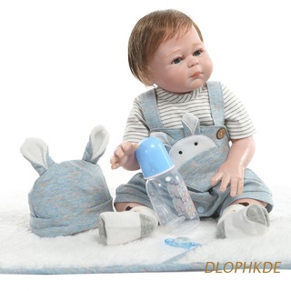 dlophkde 19in reborn muñeca realista de silicona completa vinilo recién nacido bebé juguete niño ropa chupete realista regalos hechos a mano