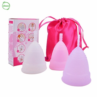 CF Copa menstrual de higiene de silicona suave reutilizable de grado médico para mujeres