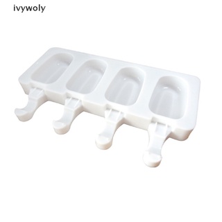 ivywoly molde de silicona para helados moldes de paletas diy casero postre congelador molde co