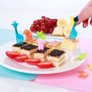 10 pzas Mini tenedor Para niños lindos Para hormigas/Frutas/postres/Salada