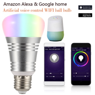 foco de luz led inteligente wifi 16 millones de colores bombillas para google home amazon alexa
