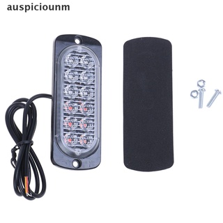 (auspiciounm) rojo/azul 12 led coche luz estroboscópica emergencia policía advertencia lámpara 18 flash modelo en venta