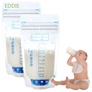 Eddie práctico bolsas de almacenamiento 30 unids/bolsa de almacenamiento de alimentos bolsas de leche materna desechables conveniente recién nacido rreservación bebé leche materna congelador de leche materna/Multicolor