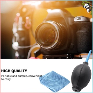 Cepillo de limpieza y soplador de aire en 1 juego Digital kit de limpieza de cámara polvo fotografía profesional limpiador soplador de aire (4)