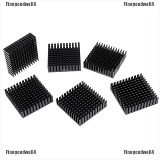 Finegoodwell4 2pcs 40x40x11mm black aluminium heatsink chip thermal conductive block Brilliant