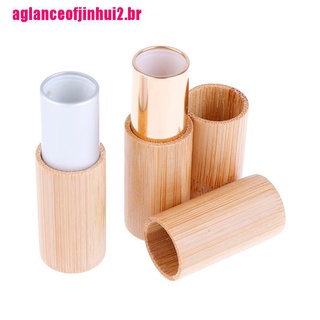 [a2br]4G Tubo labial de bambú de grado superior bálsamo labial Sub paquete DIY contenedor de labios vacío