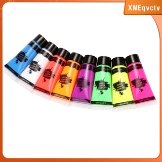 glow face & body paint set 8colors paletas de seguridad cara pintura arte maquillaje (1)