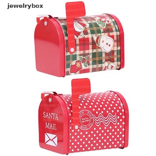 [Caja] Diseño De Buzón De Navidad Caramelo De Hierro Galletas De Almacenamiento Regalo Boutique