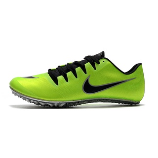 Nike track and field spikes fluorescent green