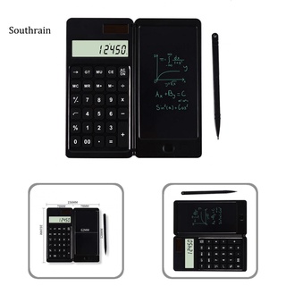 Soun Ultra-delgado calculadora electrónica tablero de dibujo Solar básico calculadora sensible Digital escritura tableta ahorro de energía para oficina