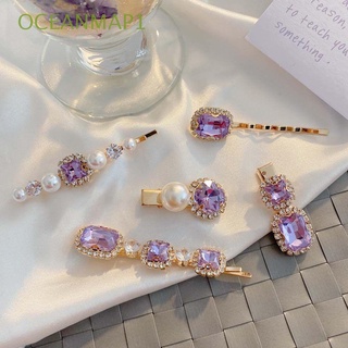 Oceanmap1 pinzas para el cabello con perlas/Cristal/moda para mujer