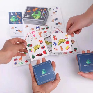 Los niños loco par parachoques juguete animal coincidencia de la tarjeta padre-hijo interacción educación temprana puzzl (9)