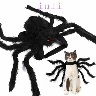IULI1 Happy Halloween Araña Negra Diversión Cosplay Ropa Mascota Nueva Fiesta Disfraz Simulación Traje Cachorro Gato Perro