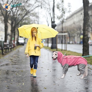 Kr pony Pet a prueba De lluvia/perros De gran tamaño adhesivo mágico chaqueta impermeable cubierta De cuerpo completo para perros/Multicolor