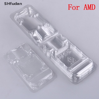 SHfudan 10Pcs CPU clamshell Bandeja Caja Titular Protección Para AMD 754 939 AM2 AM3 FM1 Venta Caliente