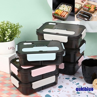QUK Lunch Bento Boxes With Cutlery 1100ml/1500ml Bids Lunch Food Storage Container