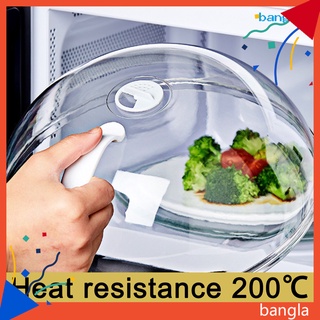 bangla cubierta de microondas resistente al calor a prueba de salpicaduras transparente lavable efectiva placa de microondas cubierta para el hogar