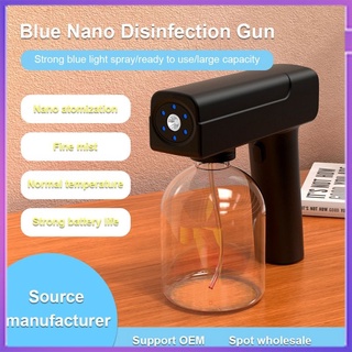 500Ml Blue ray de mano desinfección Spray «pistola» inalámbrico recargable pulverizador de desinfección máquina de niebla
