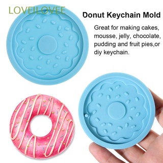 LOVEILOVEE Pendant Keychain Molds Resin Crafts Jewelry Making Tool Donut Mold Candy Chocolate Round Cake Tools Clay Mold Silicone Moulds (1)
