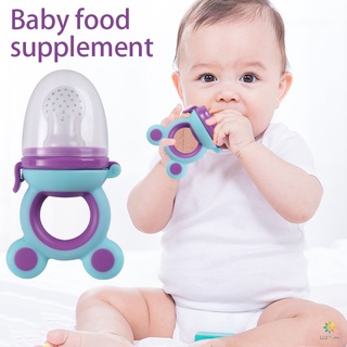 Baby Mordedor De Frutas Alimentos Vegetales Silicona Alimentador Suplemento Chupete Toldder Seguro Morder