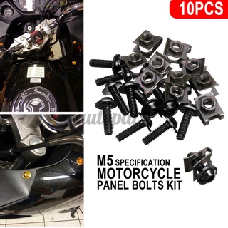 10 piezas de carenado de motocicleta m5 5 mm agujas de velocidad pernos de acero inoxidable