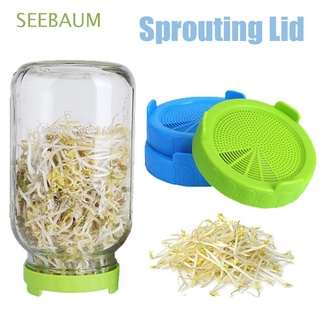 seebaum - cubierta de brotes de verduras, diseño de semillas, tapa de germinación, malla de silicona, grado alimenticio para tarro de mason, bandejas de vivero, multicolor