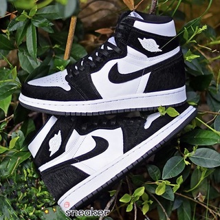 Nike Air Jordan 1 Retro High OG terciopelo negro y blanco Panda baloncesto AJ1 zapatillas CD0461-007