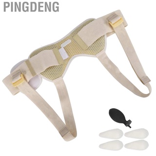 pingdeng hernia soporte de cinturón de apoyo transpirable ajustable correa de cintura inguinal truss guardia para senior