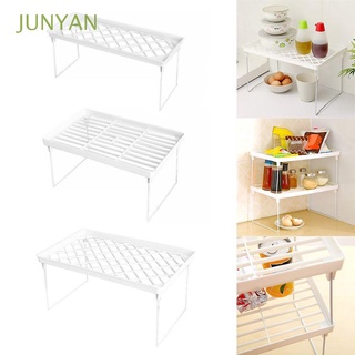 Junyan plegable plegable ahorro de espacio armario estantes organizador de estantes