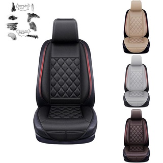 Funda protectora de asientos de coche para asientos delanteros transpirable antideslizante impermeable cojín Universal para Auto/camión/SUV/Van negro