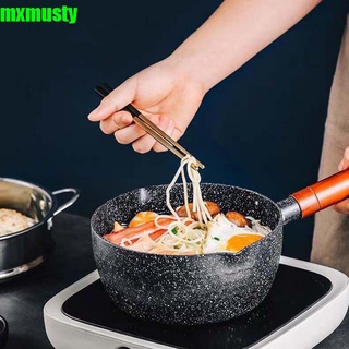 Mxmusty antiadherente olla de sopa de estilo japonés olla de cocina de nieve sartén Universal mango de madera de cocina fideos hogar leche utensilios de cocina (1)
