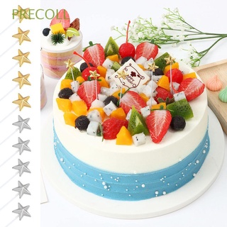 PRECOLL 5PCS Sweet 5Pcs Kids Colorful Star Cake Topper Creative Happy Birthday Party Supplies Celebration Decoration Cake Insert/Multicolor