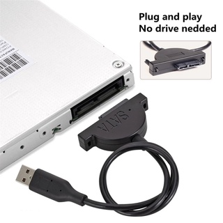 Norman práctico USB 2.0 a SATA USB 2.0 Easy Drive Cable HDD Cable adaptador para portátil CD/DVD Durable SSD HDD convertidor disco duro SATA Cable de disco duro/Multicolor (7)