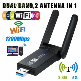 CARROUSAL adaptador Wifi Durable USB3.0 tarjeta de red antena inalámbrica LAN Ethernet Dongle Dual Band 2.4G/5GHz 1200Mbps Networking