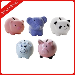 Brsunnimix1 Banco ahorrador De dinero en cerámica con diseño De animales lindos (3)