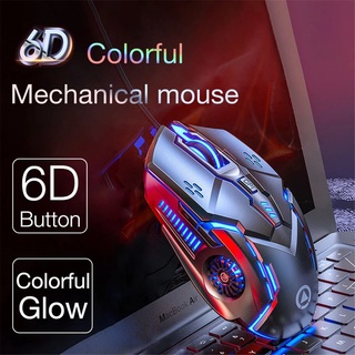 8d 3200dpi ratón mecánico ajustable con cable/led óptico usb silencioso ratón para gamer, portátil y pc