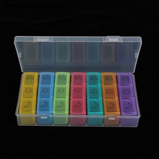 Thstone 21 Grids 7 Days Weekly Pill Case Medicine Tablet Dispenser Organizer Pill Box New Stock