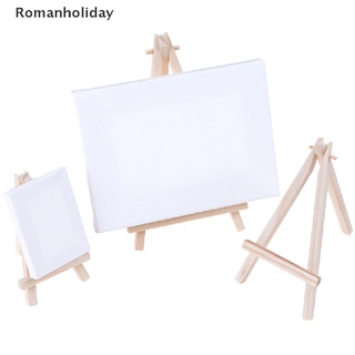 [romanholiday] mini trípode de madera con soporte de pintura para tarjetas co