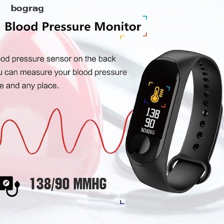 [bograg] smart band watch pulsera pulsera fitness tracker presión arterial frecuencia cardíaca m3 579co