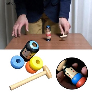 Nuhopes 1set Immortal Daruma Unbreakable Wooden Man Magic Toy Fun Toy Accessory CO