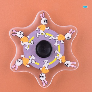 running fidget spinner lindo de dibujos animados de la yema del dedo gyro poratble rompecabezas alivio del estrés juguete para niños adultos