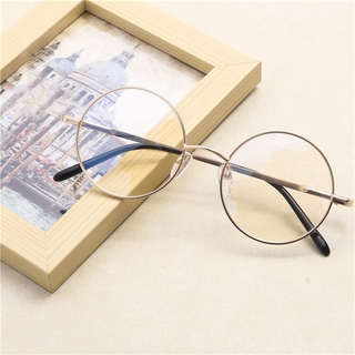 Men's and Women's Plain Frames Are Round Retro Frames Thin Metal Round Frames Harry Potter Glasses Prince Mirror (3)