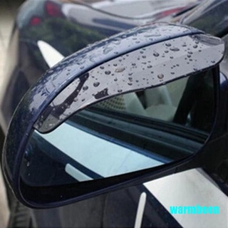 Warmbeen 1 par de espejo retrovisor negro para coche, lluvia, agua, impermeable, cejas, escudo lateral