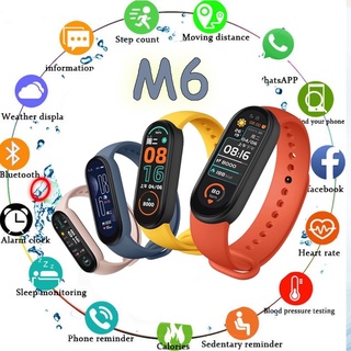M6 Smartwatch relogio Smartband smart Monitor de frecuencia cardíaca Bluetooth 4.2