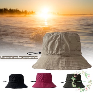 sombrero de pescador hombres y mujeres calle verano protector solar sombrero al aire libre salvaje cordón plano superior de la cuenca sombrero