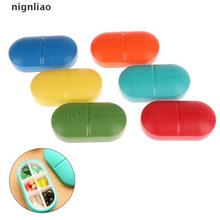 [ao] caja de pastillas dispensador de envases de medicina organizador de vitaminas 6 días caja de plástico.