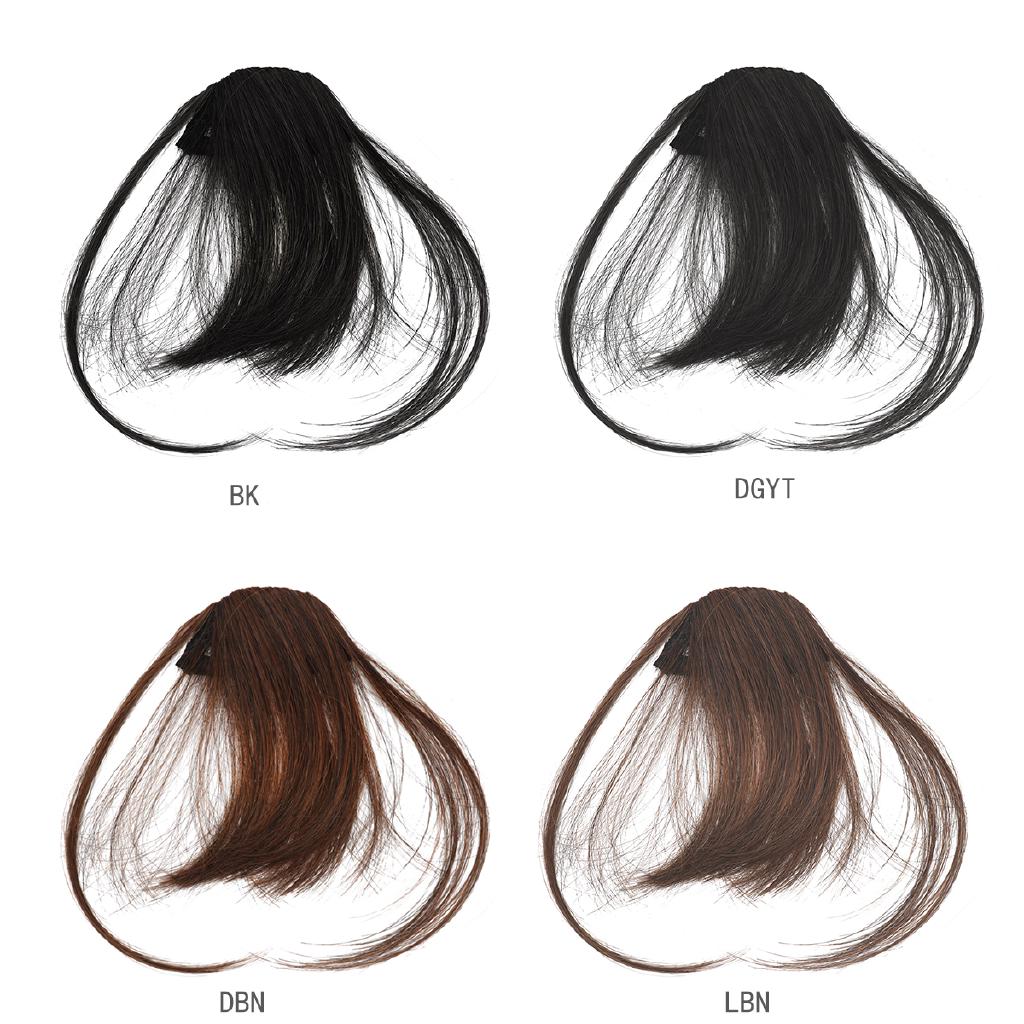 Mujeres belleza Mini falso Clip de pelo aire flequillos peluca delgada translúcida rastro Invisible flequillos OUYOU (2)