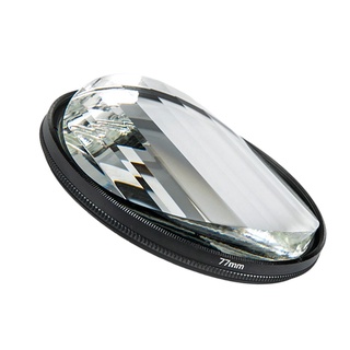prisma de cristal de caleidoscopio, filtro de cámara de mano de caleidoscopio prism de 77 mm